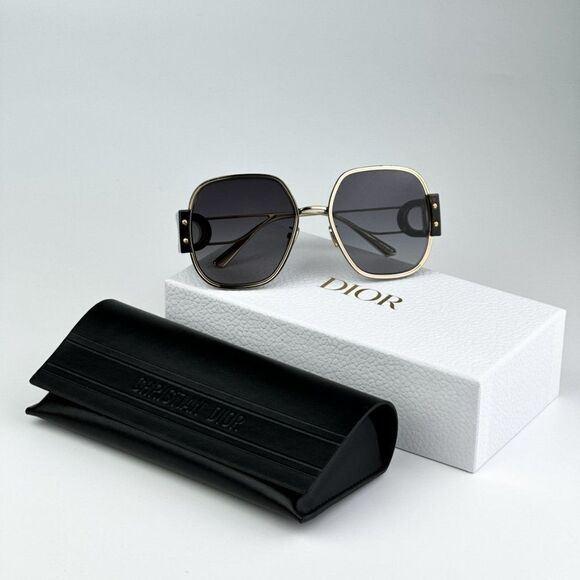 NEW Dior 30MONTAIGNE S5U B4A1 Gold Gradient Smoke Women Oversized Sunglasses - Picture 12 of 12